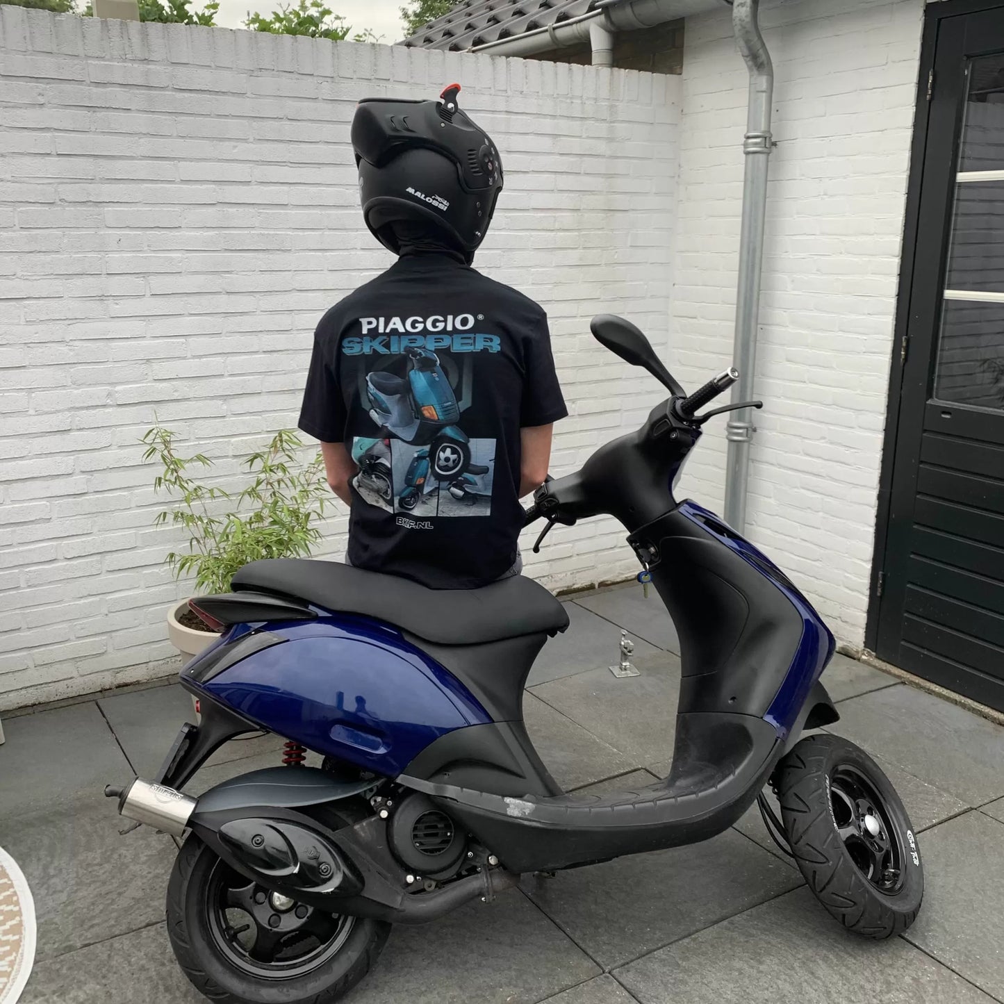 Piaggio Skipper T-Shirt – Groen - BikeLife Kleding