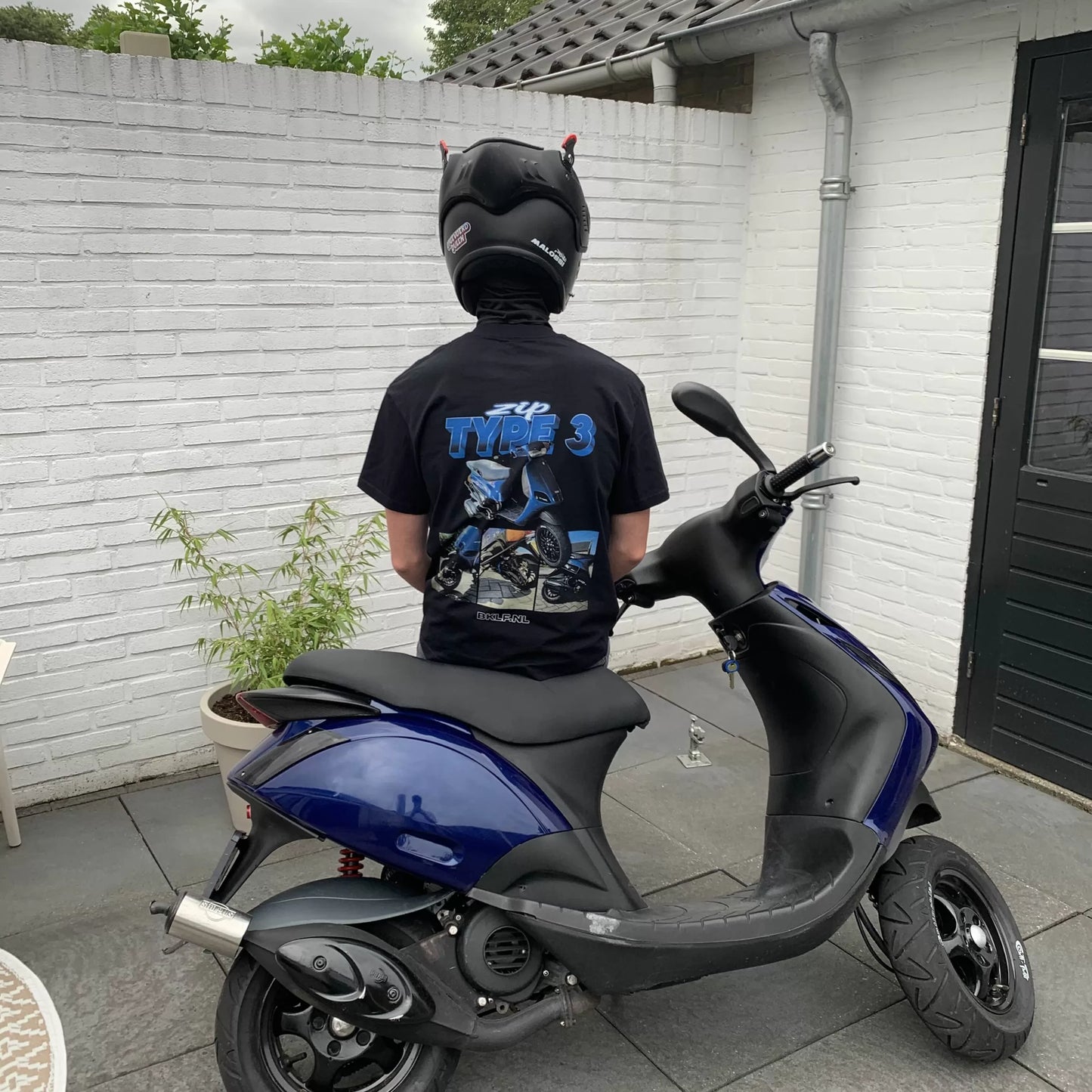 Zip Type 3 T-Shirt – Donkerblauw - BikeLife Kleding