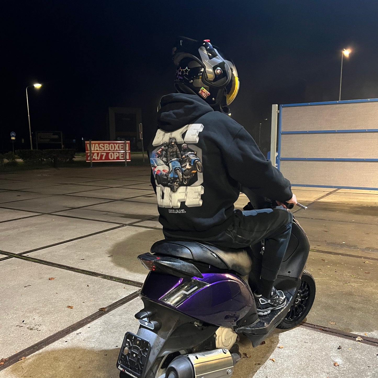 BikeLife Hoodie - Zwart/Wit - BikeLife Kleding