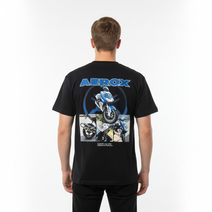 Yamaha Aerox T-Shirt – Blauw - BikeLife Kleding