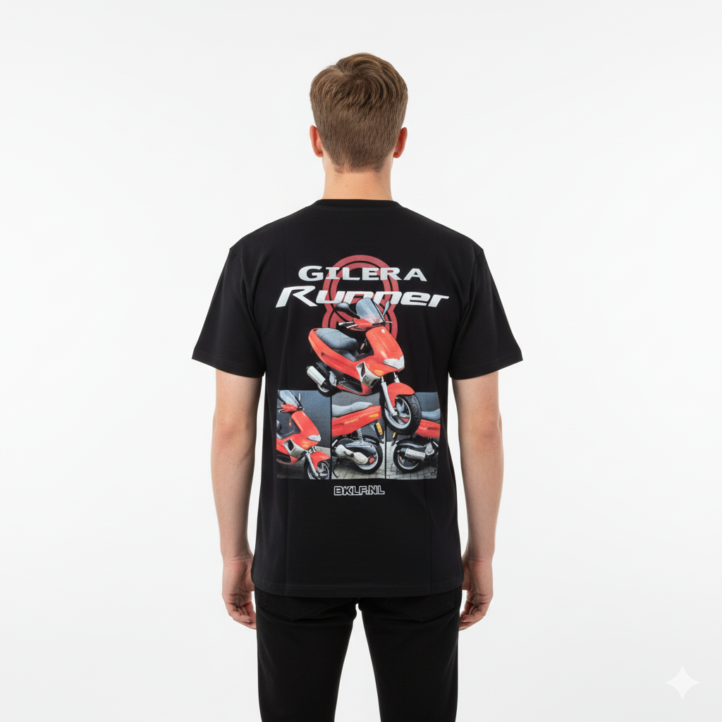 Gilera Runner T-Shirt – Rood - BikeLife Kleding