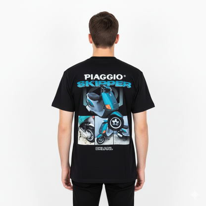 Piaggio Skipper T-Shirt – Groen - BikeLife Kleding