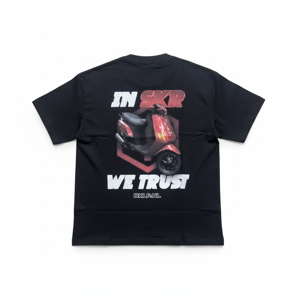 In SKR We Trust T-Shirt – Rood - BikeLife Kleding