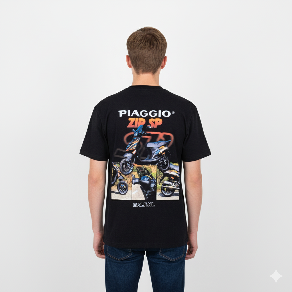 Piaggio Zip SP T-Shirt – Oranje - BikeLife Kleding